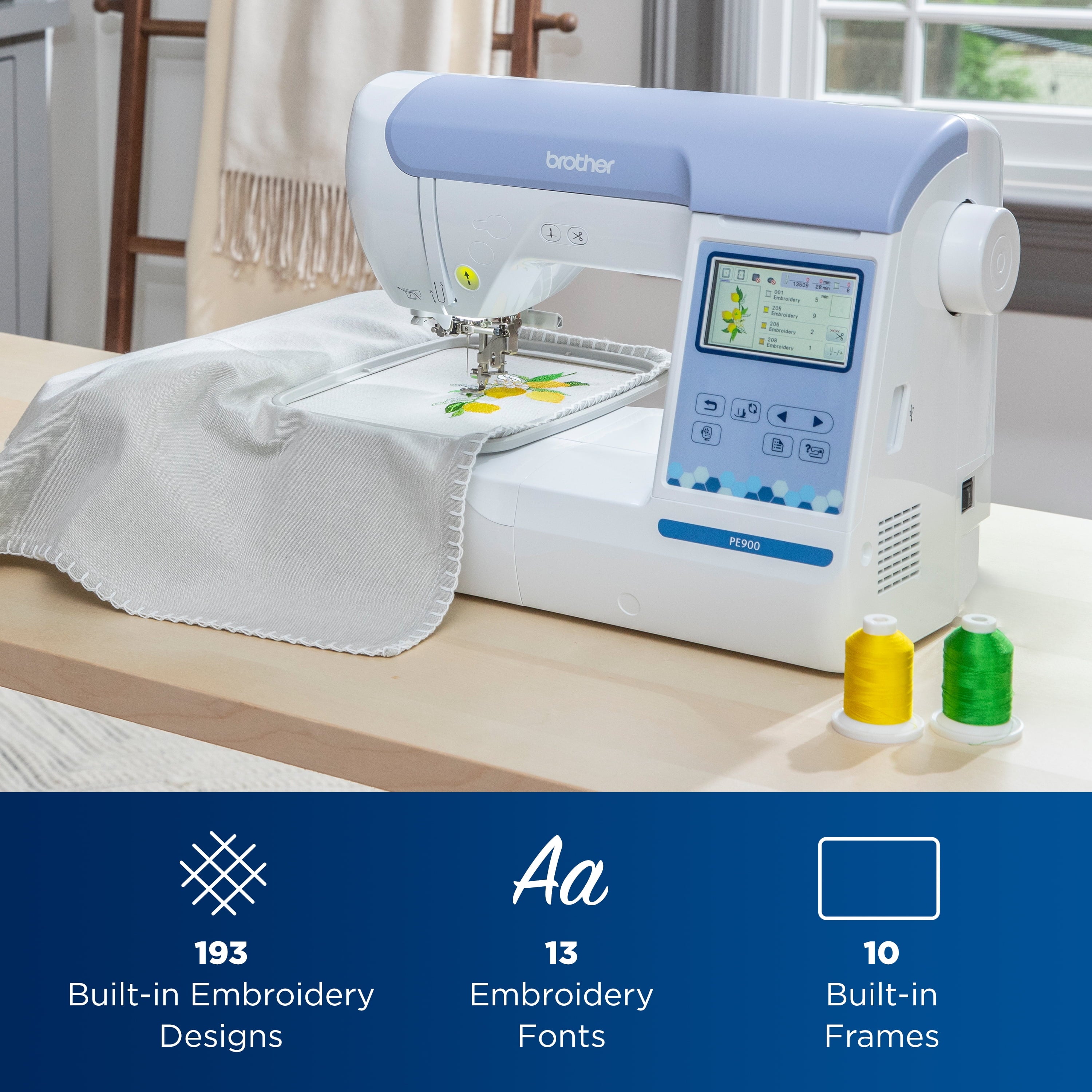 Brother PE900 Embroidery Machine with Wireless Connectivity Z2924