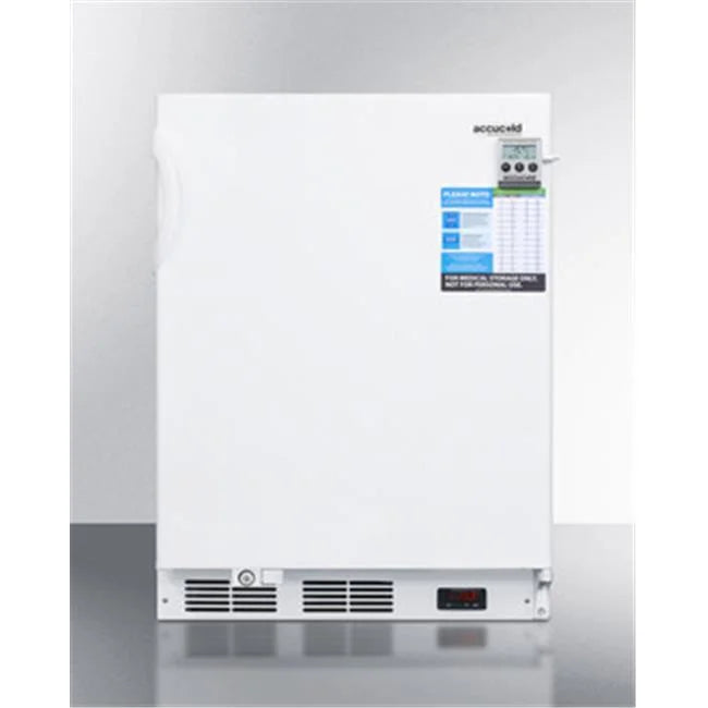 24 in. Wide Vaccine Storage Built-in ADA Height All Freezer