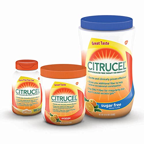 Citrucel Fiber Therapy Caplets, Methylcellulose, 180 Count V38963