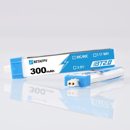 BETAFPV 300mAh 1S BT2.0 LiPo Battery for Tiny Whoop Brushless Drone I234