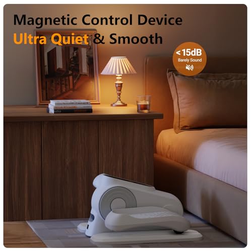 Under Desk Exercise Machine, Electric Leg Exerciser for Seniors, Portable Seated Pedal Exerciser F783