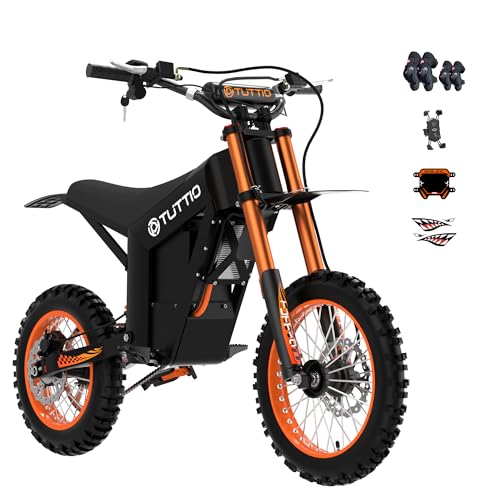 Soleil01 Electric-Dirt-Bike for Teens Adults, 14"/12" Fat Tire 2000W Electric-Motorcycle with 48V 21AH Battery Ebike 37MPH Hydraulic Brakes Mountain Off-Road EBike Fit Age 13+