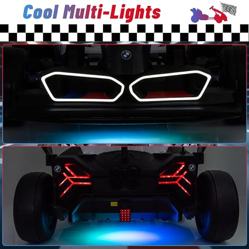 BMW Licensed 24V 9AH Electric Drift Kart for Kids, 7.5 MPH, Grey F94684
