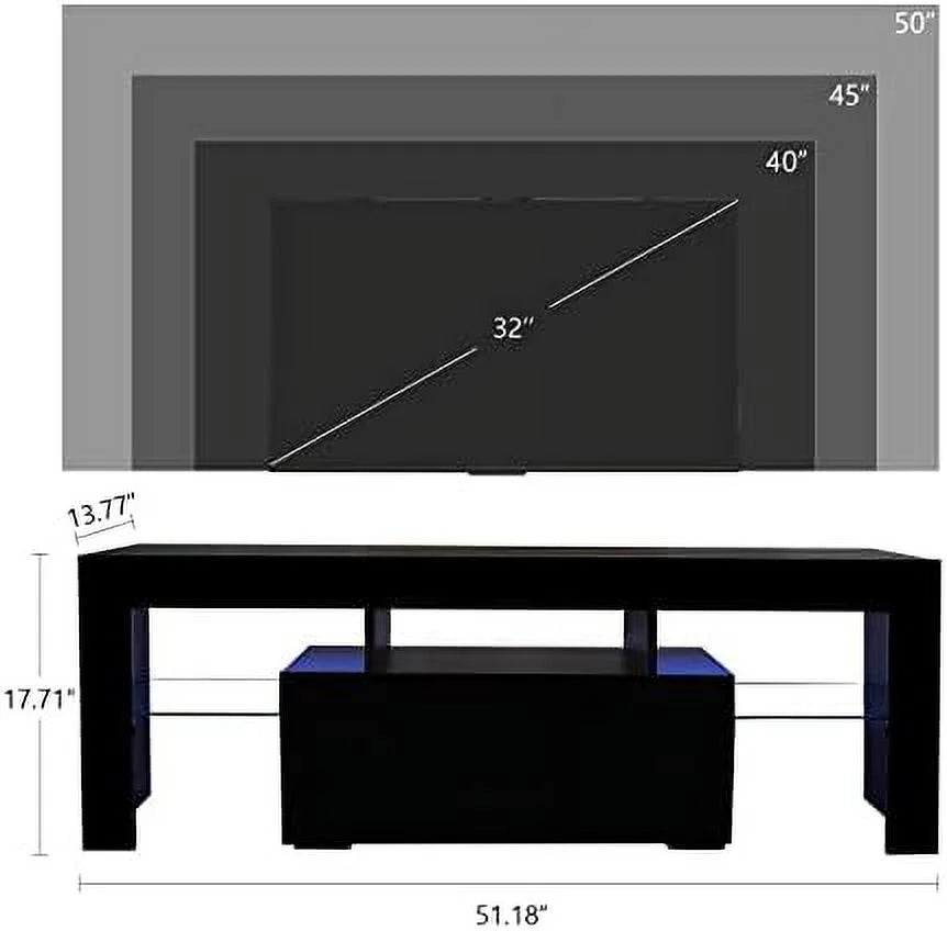 NLIBOOMLife Modern TV Stand with 2 Cabinets for 65 inch TV E24521