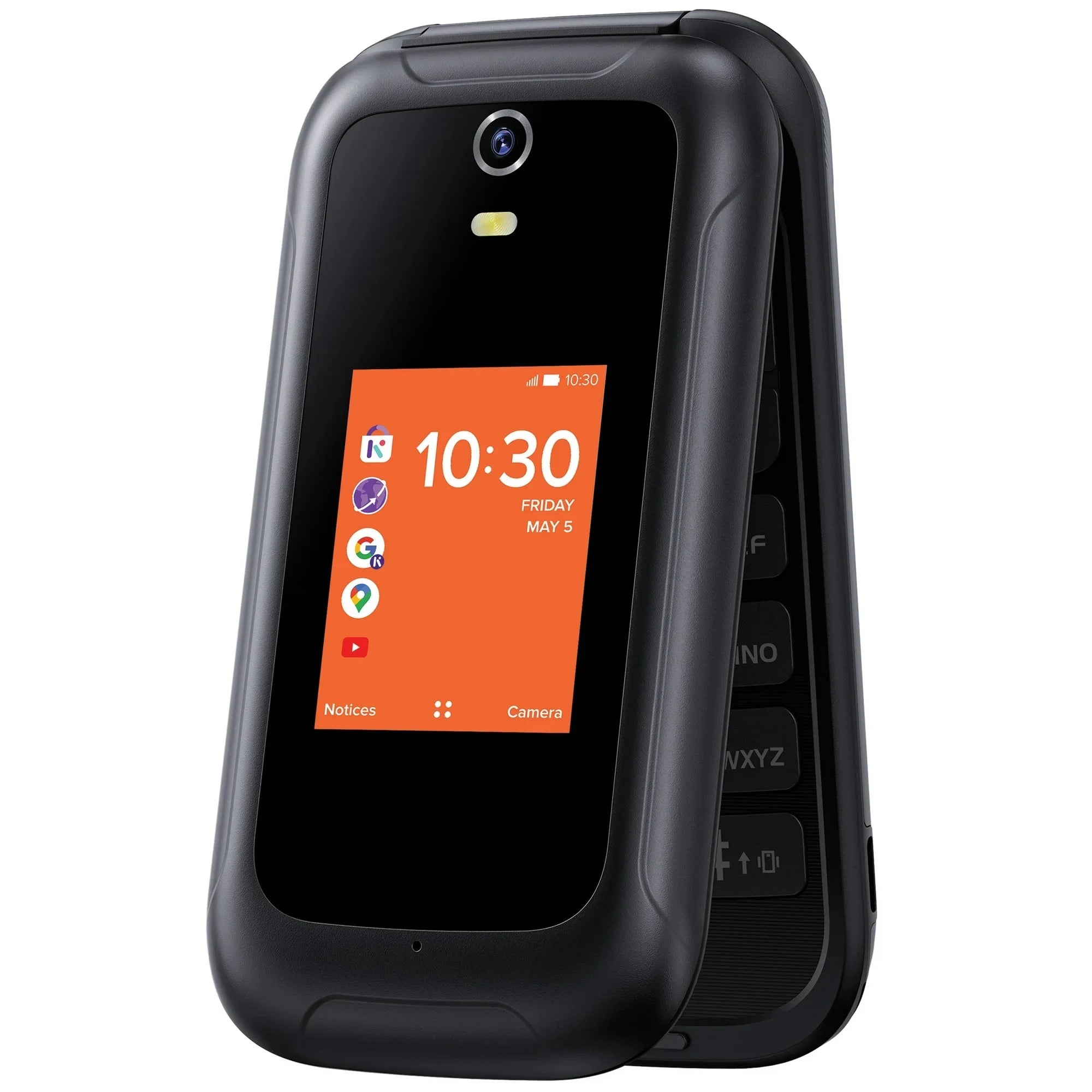 Refurbished Consumer Cellular Iris 8GB Black Flip Phone 4G LTE B82895
