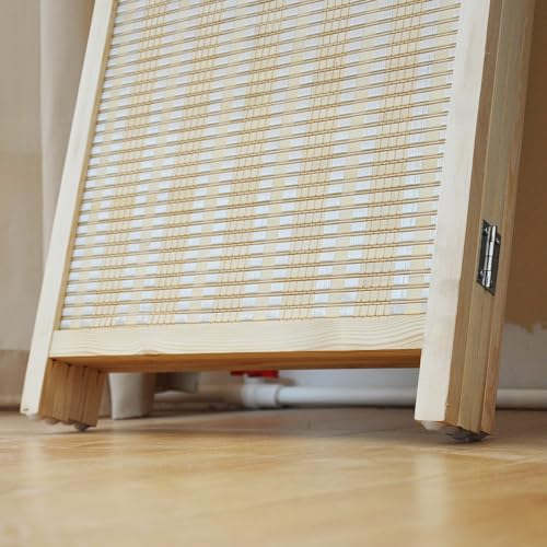Bamboo Room Divider 6 Panel Folding Screen 67"H x 92.1"W X2437