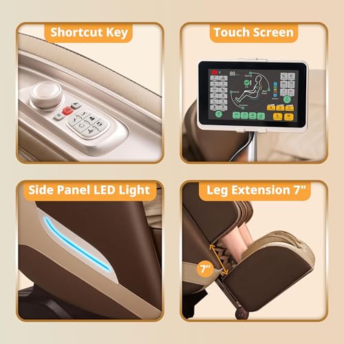 3D Massage Chair Full Body Zero Gravity Shiatsu Recliner with Heating O92367