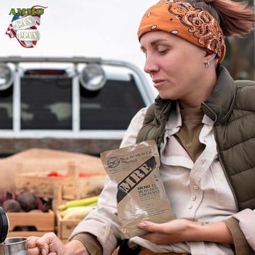 MRE Emergency Food Rations Assorted Flavors (Pack of 4) X1915