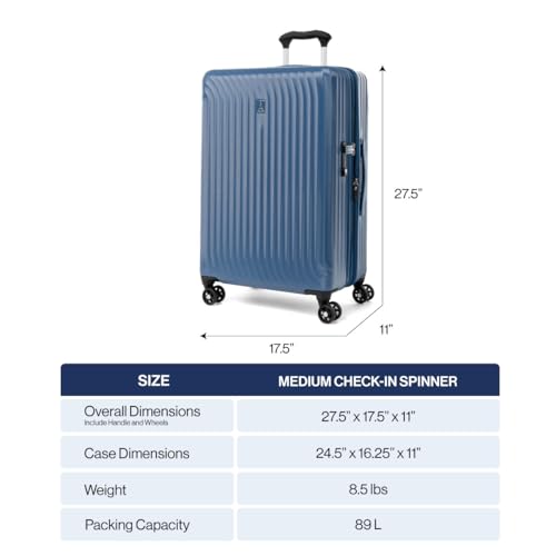 Travelpro Maxlite Air Hardside Expandable Carry-On Luggage, 21-Inch, Shadow Grey B385
