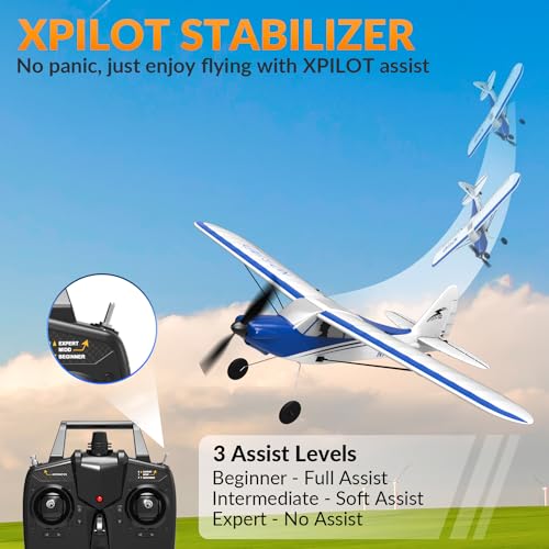 RC Plane Sport Cub 500 S2 RTF 4CH Remote Control Airplane with Gyro Stabilization X982775