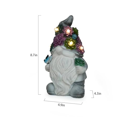 Solar Lighthouse Rotating Beacon LED Light for Yard Garden Nautical Decor K763308