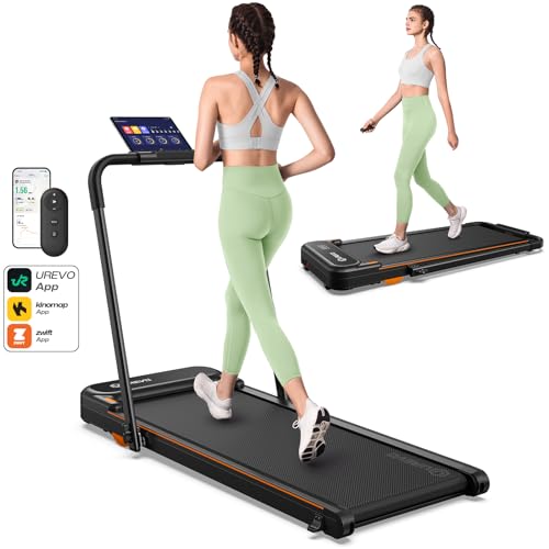 UREVO Strol 2E Smart 2-in-1 Folding Treadmill with Safety Handle E1534