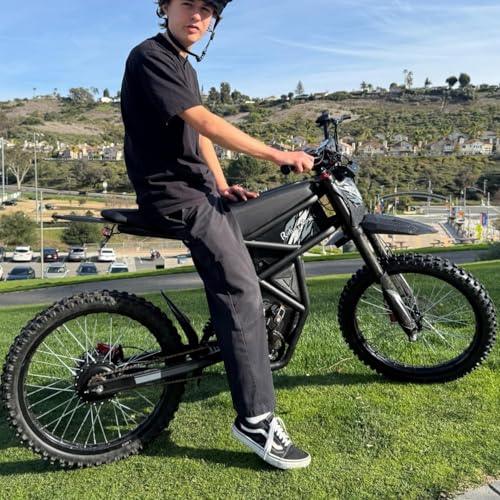 GT73 PRO Electric Dirt Bike for Adults, 60V 3000W Dual Battery, 85 Miles Range Q77385