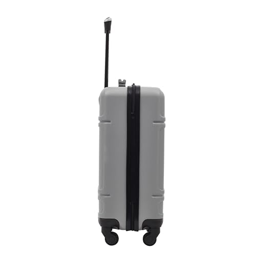 Travelers Club Skyline Spinner Luggage, Gray, 22-Inch Carry-On L8594