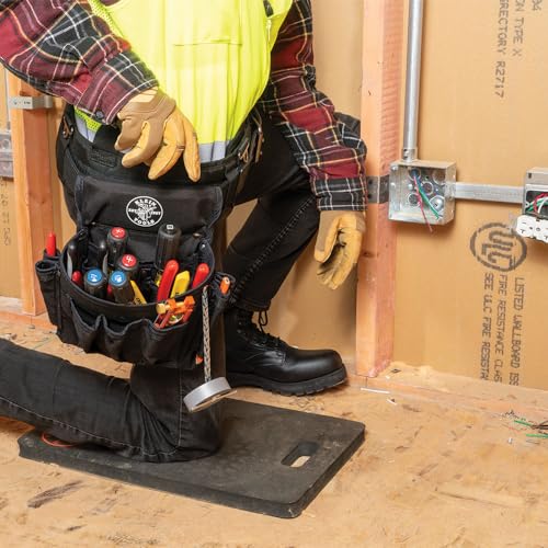 Klein Tools 55419SP-14 Tool Bag with Shoulder Strap, 14 Pockets O8402