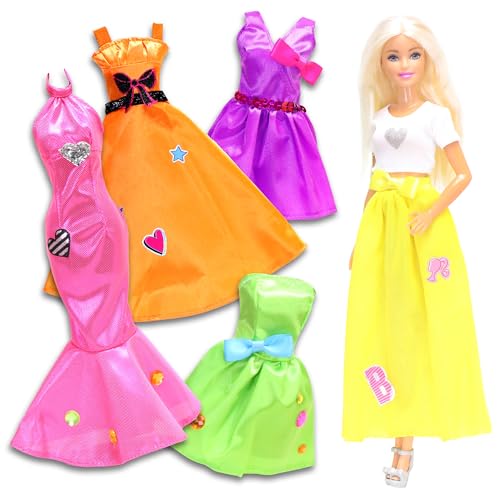 Barbie Be a Real Fashion Designer Neon Edition DIY Dress-Up Craft Kit A30293