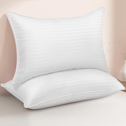 King Size Bed Pillows Set of 2 - Cooling Down Alternative Microfiber Fill F1530