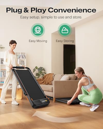 UREVO Strol 2E Smart 2-in-1 Folding Treadmill with Safety Handle E1534