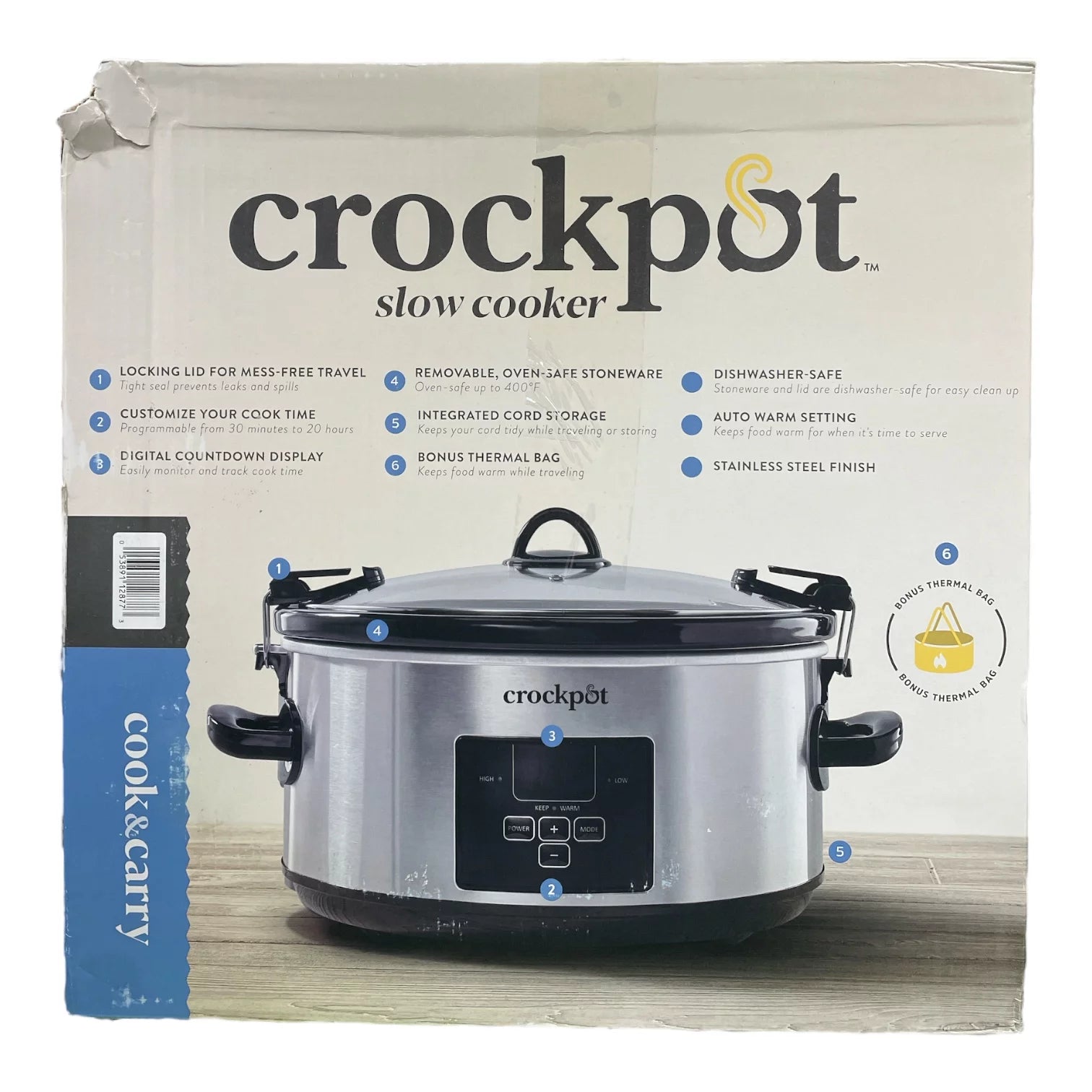 Crock-Pot 7 Quart Programmable Slow Cooker H7093