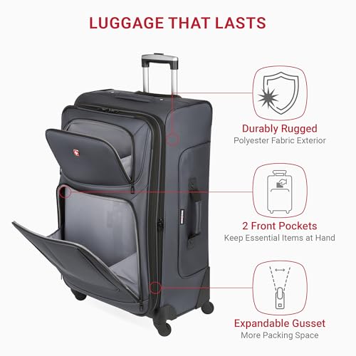 SwissGear Sion Softside Expandable Roller Luggage 3 Piece Set N784870