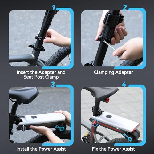 BAOSHISHAN Electric Bike Conversion Kit for Mountain and Road Bike, 31 Miles Range, Blue X540