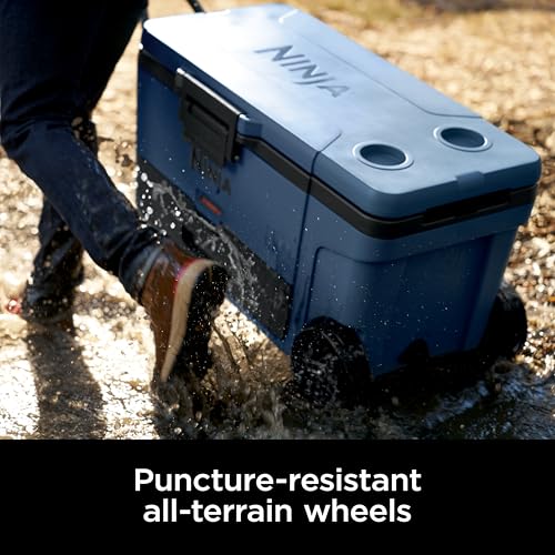 Ninja FrostVault 45QT Cooler with Wheels, Lakeshore Blue M1144