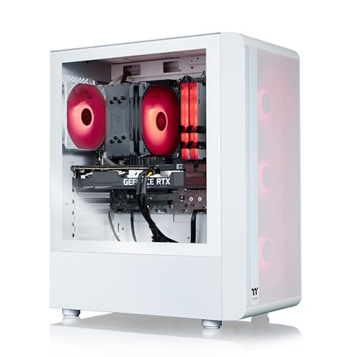 Thermaltake LCGS Quartz R66 Gaming Desktop, AMD Ryzen 5 5600, RX 6600, 1TB NVMe, Windows 11 K558