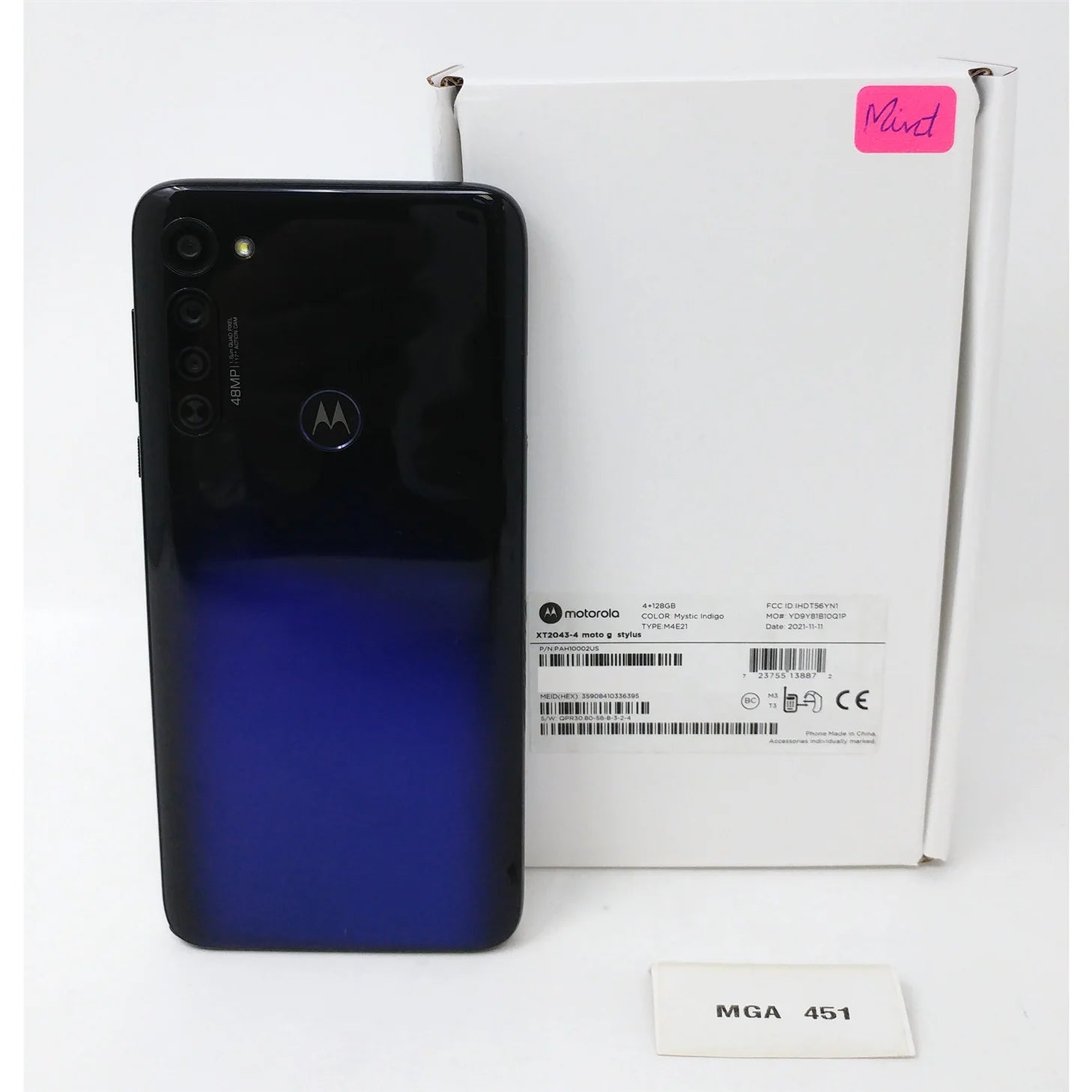 Motorola Moto G Stylus 128GB Unlocked Phone - Mystic Indigo (Like New) P84895