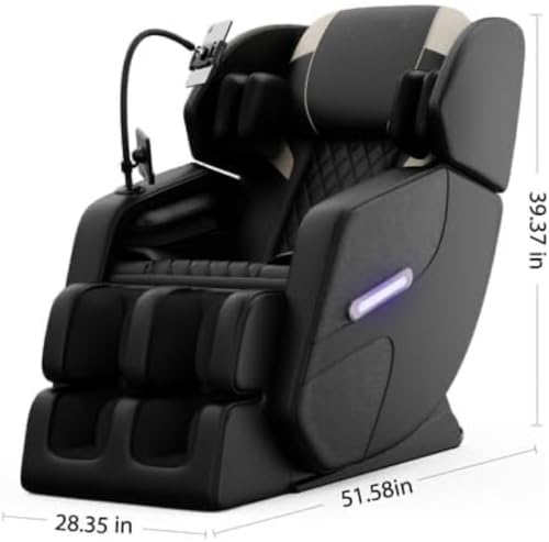 Gold Full Body Massage Chair with Airbags and Foot Roller C8518