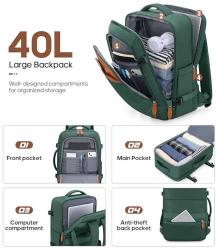 Luggage Sets 3 Piece, Carry On 20 Inch Hardside Suitcase with Spinner Wheels and TSA Lock J67858