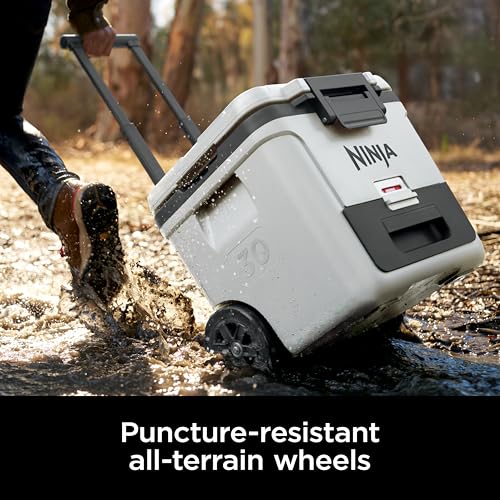 Ninja FrostVault 45QT Cooler with Wheels, Lakeshore Blue M1144