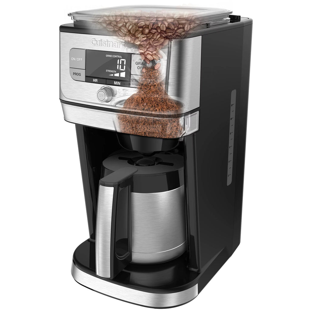 Cuisinart Grind & Brew 10 Cup Burr Coffeemaker, Silver S2905