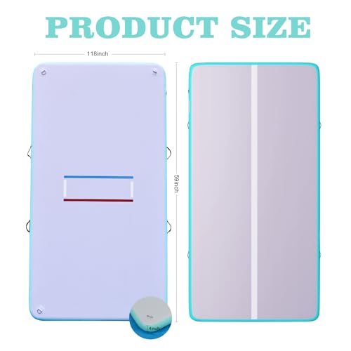 Inflatable Wrestling Mat for Adults & Kids with Air Pump, Portable MMA Training Mat Z465