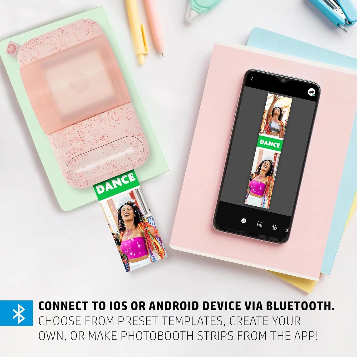 HP Sprocket Panorama Instant Photo Printer with Bluetooth F134