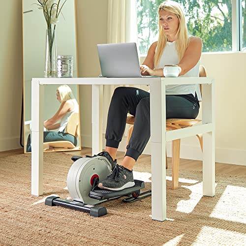 Sunny Health & Fitness Under Desk Elliptical Exerciser, Magnetic, Pink Y689540