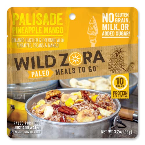 Wild Zora Paleo Freeze Dried Meals for Backpacking & Camping, Gluten Free, Variety 7-Pack C34212
