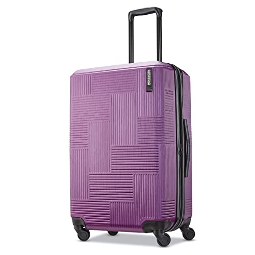 American Tourister Stratum XLT Expandable Hardside Luggage with Spinner Wheels, Jet Black, Carry-On 21-Inch E7418