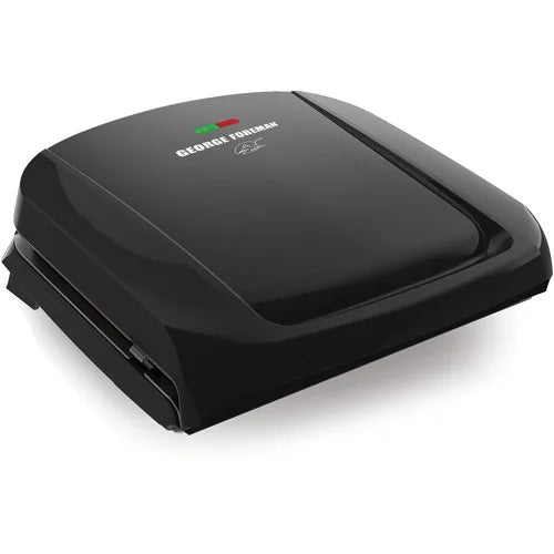 George Foreman 4-Serving Removable Plate Electric Grill and Panini Press, Black, GRP1060B