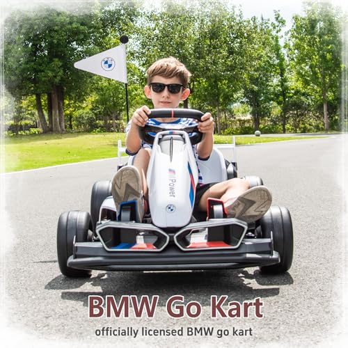 BMW Licensed 36V Electric Drift Go Kart for Kids, 7.5 MPH, Black W284