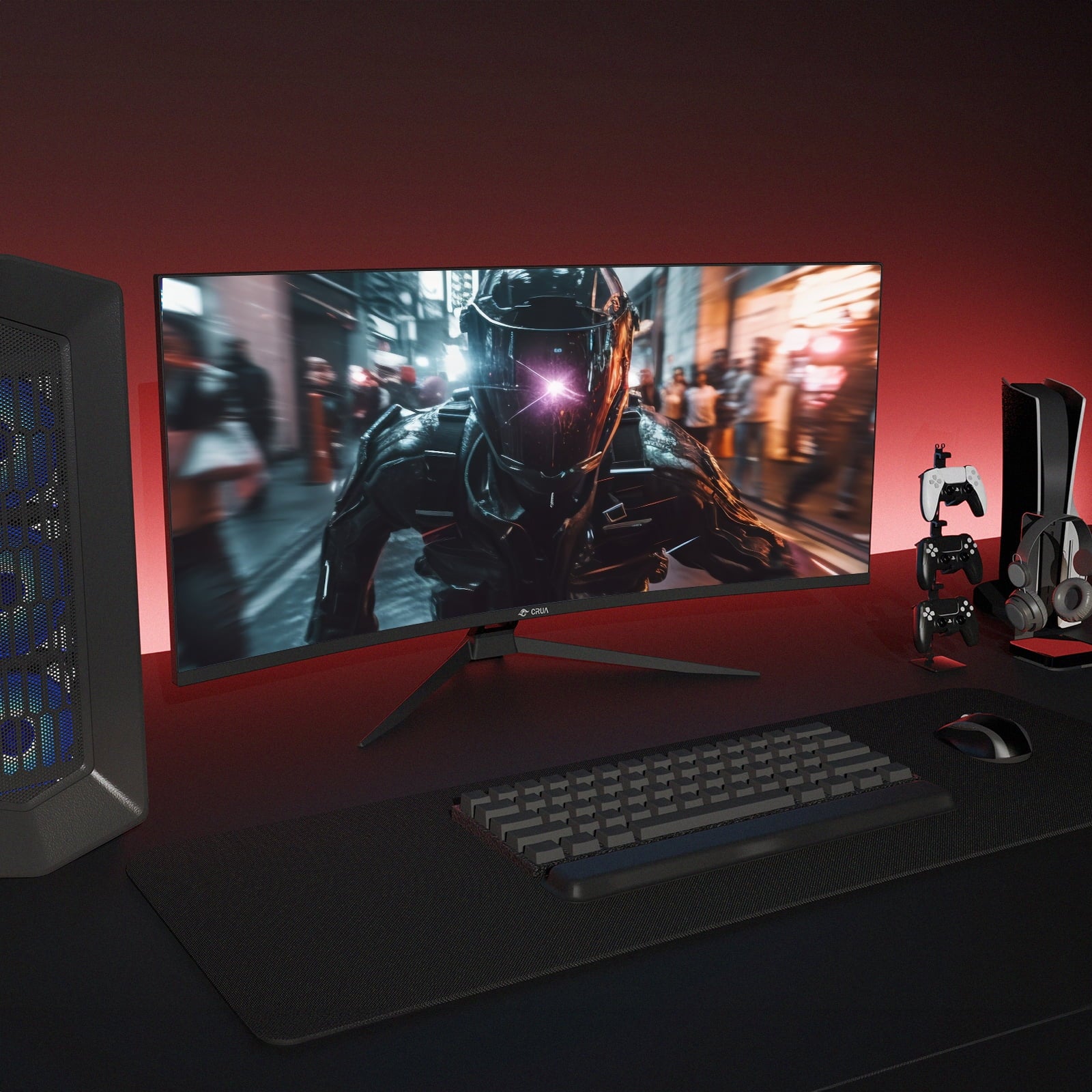 CRUA 34" Ultrawide Curved Gaming Monitor WFHD 165Hz 1500R B413972