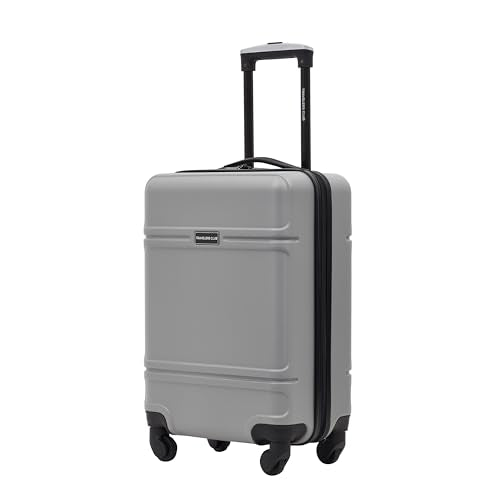 Travelers Club Skyline Spinner Luggage, Gray, 22-Inch Carry-On L8594