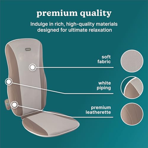 Homedics Shiatsu Massage Cushion with Heat for Back, 3 Zones U26612