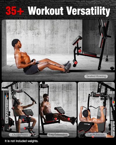 HARISON Home Gym Full Body Workout Equipment with Pulley System V8593