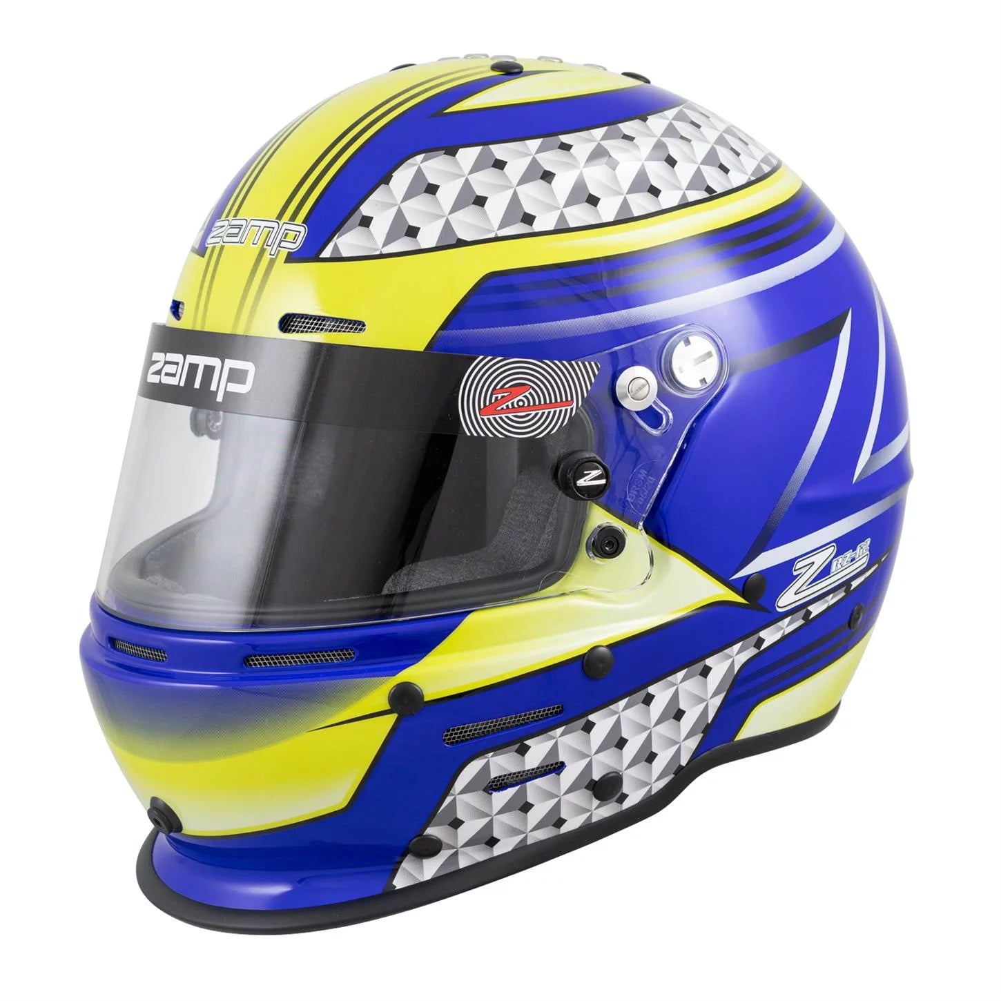 Zamp RZ-62 Aramid Mix SA2020 Helmet, Blue/Green, X-Large S7267