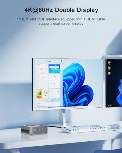 Mini PC W-11 with Intel N150, 16GB RAM, 512GB SSD, 4K Dual Display L563184