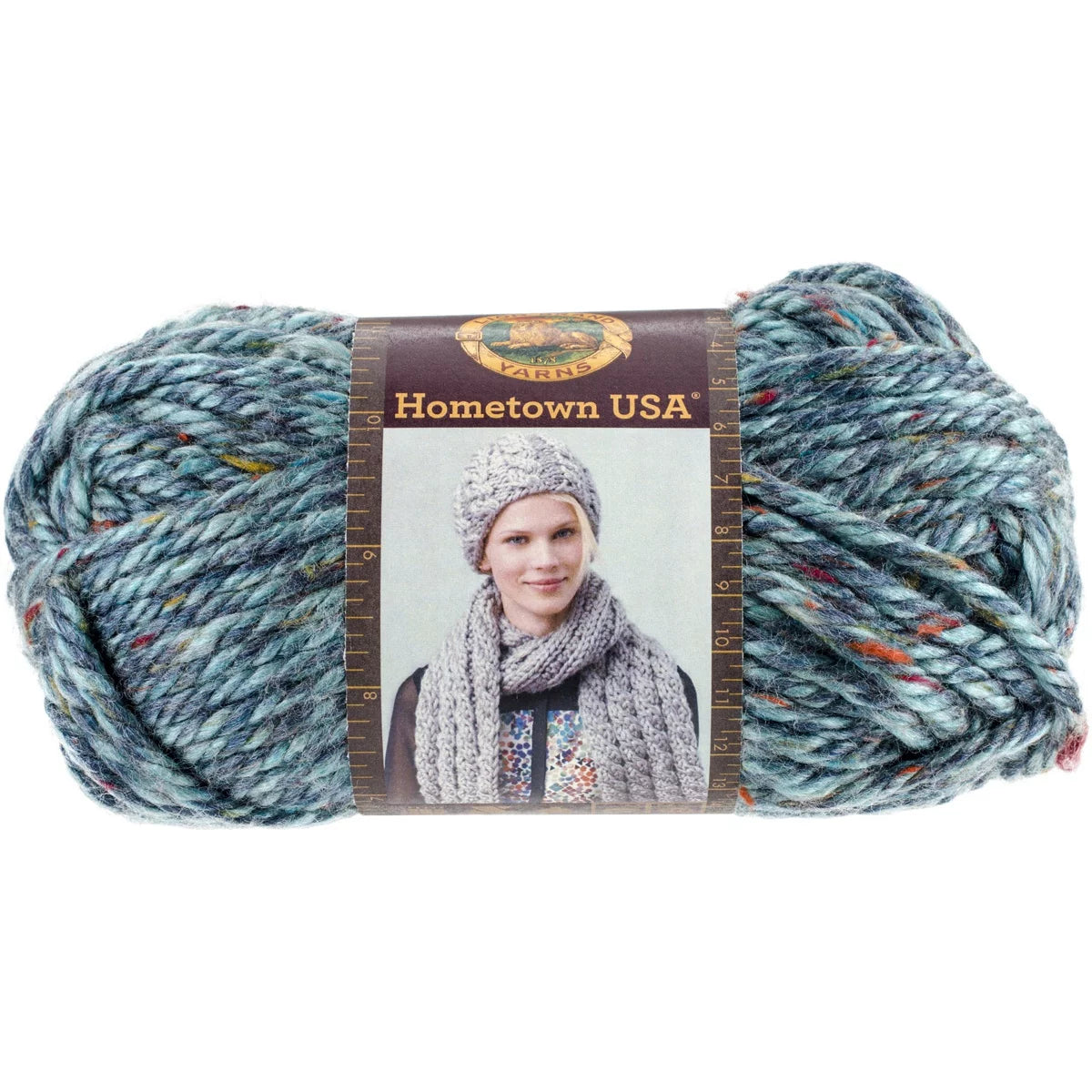 Lion Brand Hometown USA Yarn Key Largo Tweed, 12-Pack U4423