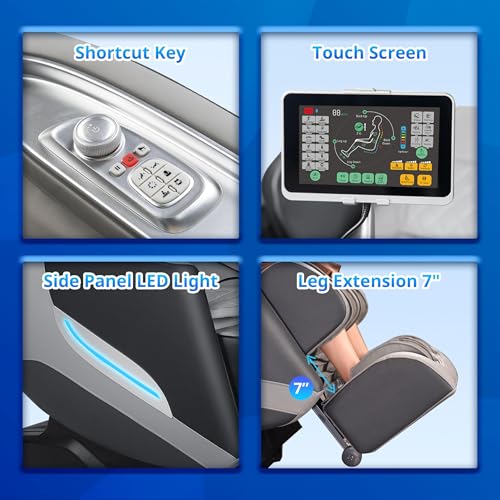 3D Massage Chair Full Body Zero Gravity Shiatsu Recliner with Heating O92367