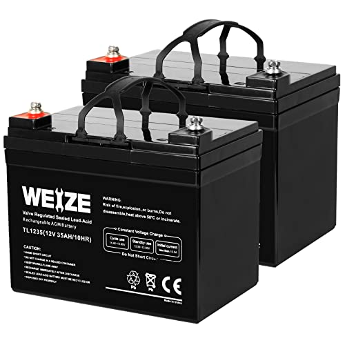 Weize Deep Cycle AGM 12V 100Ah Battery for RV, Solar, Marine C30451