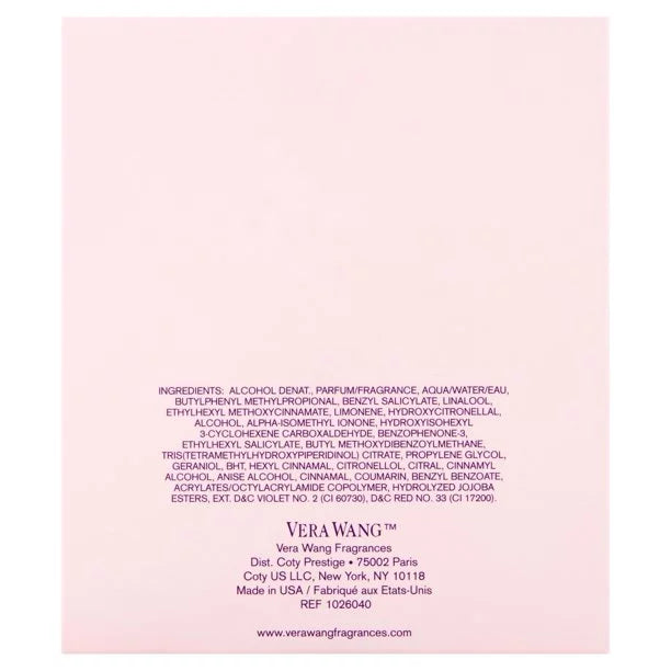Princess by Vera Wang Eau de Toilette Spray for Women 3.4 oz E743