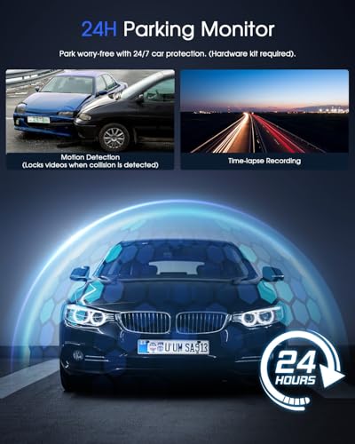 Dash Cam WiFi 2K Front Car Camera with App, Night Vision, Parking Monitor S184625